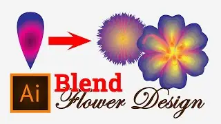 how to create a simple flower design in Adobe Illustrator