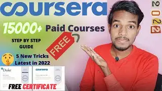 How to Get Paid Coursera Courses for Free in 2022 ? 🔥 5 New Tricks | Step by Step | Coursera Courses