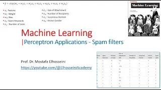 Lecture 60: Perceptron Applications - Spam Email Filter