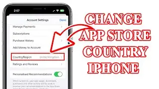 How to change app store region on iphone 13