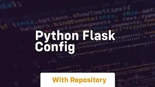 python flask config