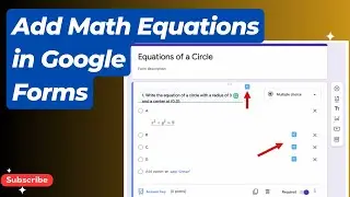 How to Insert Math Equations in Google Forms