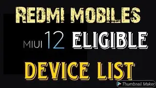 MIUI 12 Supported Devices List || MIUI 12 Eligible Devices list in Telugu
