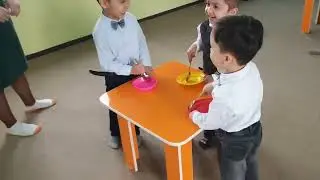 Боғчада байрам кайфиятида ижро этилган кўриниш