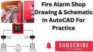 Café Firealarm Shop drawing & schematic In AutoCAD For Practice