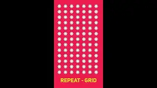 How to use Repeat grid in illustrator | YouTube short tutorial Illustrator