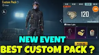 CUSTOM PACK EVENT BGMI | BGMI NEW EVENT TODAY | BEST CUSTOM PACK TO CHOOSE ? | UC PROBLEM IN BGMI