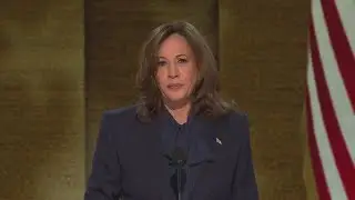 Vice President Kamala Harris accepts the Democratic presidential nomination