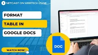 Format Table in Google Docs | Modify a Table in Google Docs?