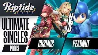 Cosmos (Mythra/Pyra) vs Peabnut (Mega Man) - Riptide 2024 - Ultimate Singles - R2 Pools