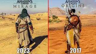 ASSASINS CREED MIRAGE VS ASSASINS CREED ORIGINS Physics & Detail Comparison 4k60fps