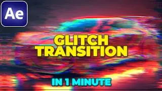 GLITCH TRANSITION Tutorial in After Effects