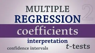 Multiple Regression | Coefficients – Interpretation, C.I, Hypothesis Testing