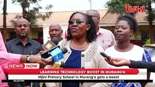 Mjini Primary School in Murang’a gets a boost of additional computers in the computer lab.