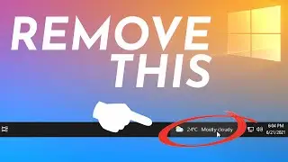 How To Remove Weather From Taskbar Windows 10 | How To Remove news From Taskbar Windows 10