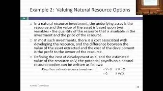 Session 25: Undeveloped Reserves and Options to Expand and Delay