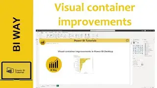 Visual container improvements in Power BI