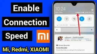 How to see internet speed in notification bar MIUI 10 | Show connection speed | Interne speed meter