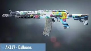 How to get free AK117-Balloons skin without CP in call of duty mobile