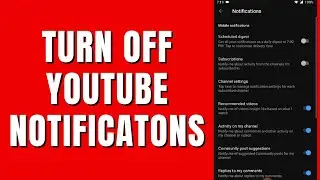 How To Turn Off YouTube Notifications (Computer & Mobile)