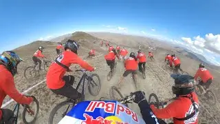 Start LAST, Finish 1st?! 100 Amateurs Vs Pro Mountain Bikers