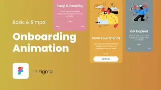 Onboarding animation for App UI Design in Figma | Figma tutorial | Speed Art | Techdesign