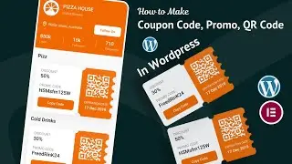 How to Make FREE Coupon Code, Promo, QR Code in Wordpress Website Using Elementor - Add Coupon Code