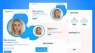 How to Make A Portfolio Website using HTML CSS & JavaScript | Complete Responsive Portfolio