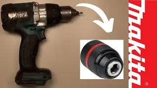 Makita DDF481 drill chuck replacement and full gear assy teardown