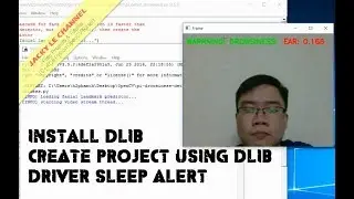 Install dlib and Create project using dlib Driver sleep alert Drowsiness detection