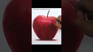 Realistic Apple Painting in Acrylic | Artist : Supriyo @PaintAcademy