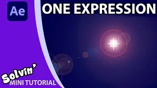 Add a lens flare to a light in After Effects
