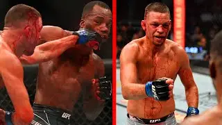 Nate Diaz hitting people & then pointing at them