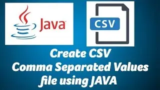 Create CSV File Using Java