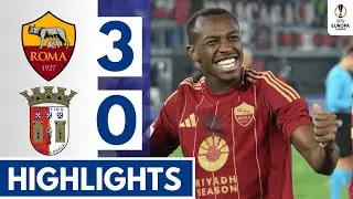 Roma vs Braga (3-0) All GOALS & HIGHLIGHTS || Europa League!