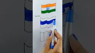 India 🇮🇳 Russia 🇷🇺 Pakistan 🇵🇰 Flag Drawing | Independence Day #shorts #art #shorts