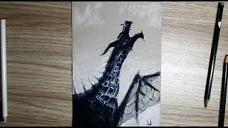 How To Draw A Dragon | Realistic Dragon Drawing