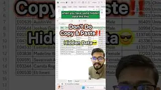 Don't do Copy and Paste in Excel‼️Instead Use Amazing Trick #exceltips #excel #shorts #exceltricks