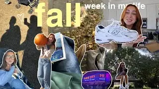 fall week in my life!!! 🎧🎃🍵🍂 (concerts, fall activities, reading updates + more!)