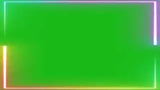 Neon Light Move Border Animationrame Green Screen Effect HD Video