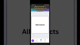 How to make strike through text in canva  