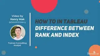 How to in Tableau in 5 mins: Rank vs Index Functions