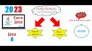 Java 8 - Tutorial - 11. Difference between default method and static method |