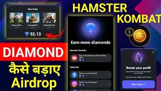 HAMSTER KOMBAT Diamond kaise badaye || new update hamster || daily combo card Hamster