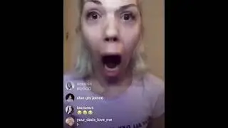 Alyson Swift getting terrified on IG live while # by LOONA plays