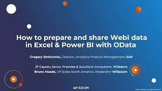 How to Prepare and Share Webi data in Excel & Power BI with Odata