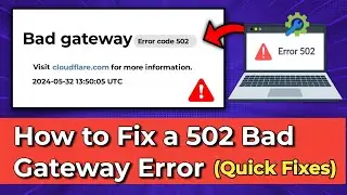 How To FIX 502 Bad Gateway Error In Google Chrome Android (2024 Update!)