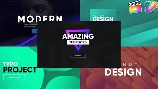 Creative Typography Final Cut Pro Templates