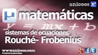 Discutir un sistema - Rouché-Frobenius 02 BACHILLERATO