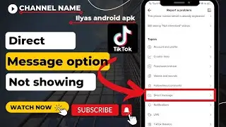 Fix Direct Message Option Not Showing On TikTok In iPhone|How To Fix Direct Message On TikTok (2023)